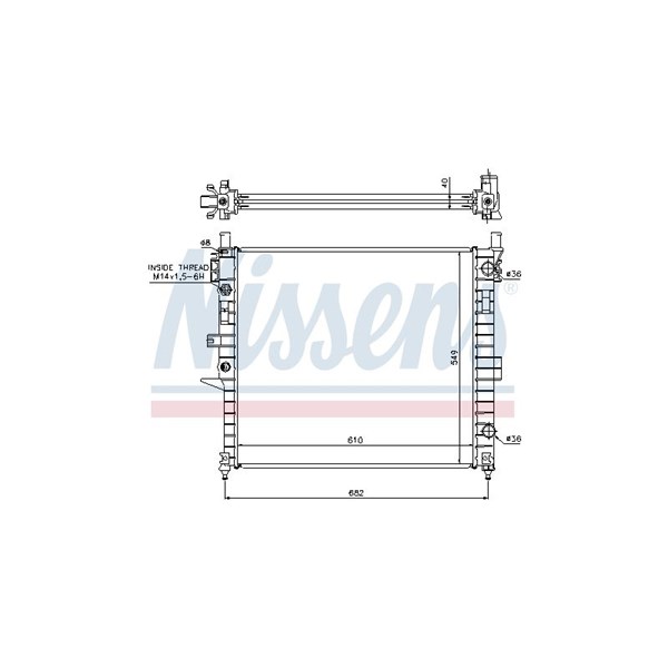 Kylare, motorkylning Nissens 62787A NISSENS Kylare, motorkylning Nissens 62787A NISSENS