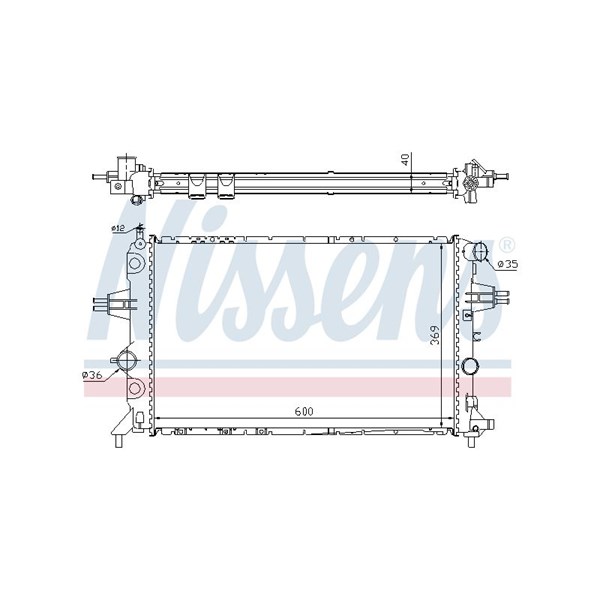 Kylare, motorkylning Nissens 63249A NISSENS Kylare, motorkylning Nissens 63249A NISSENS