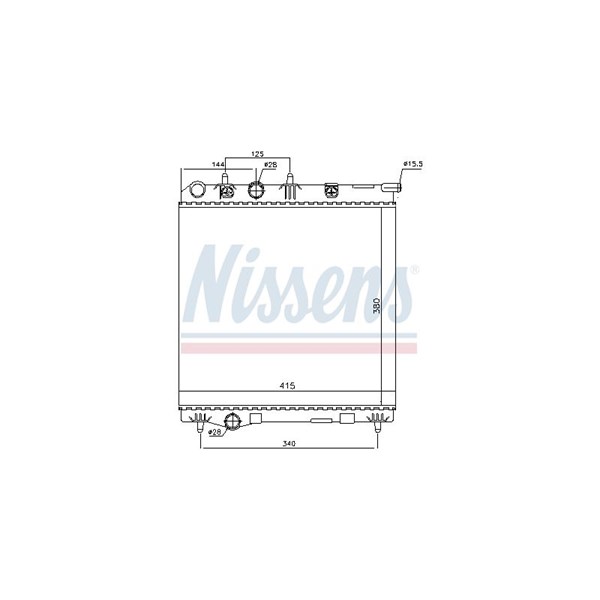 Kylare, motorkylning Nissens 636002 NISSENS