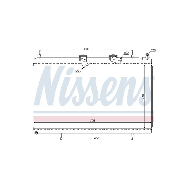 Kylare, motorkylning Nissens 63619 NISSENS