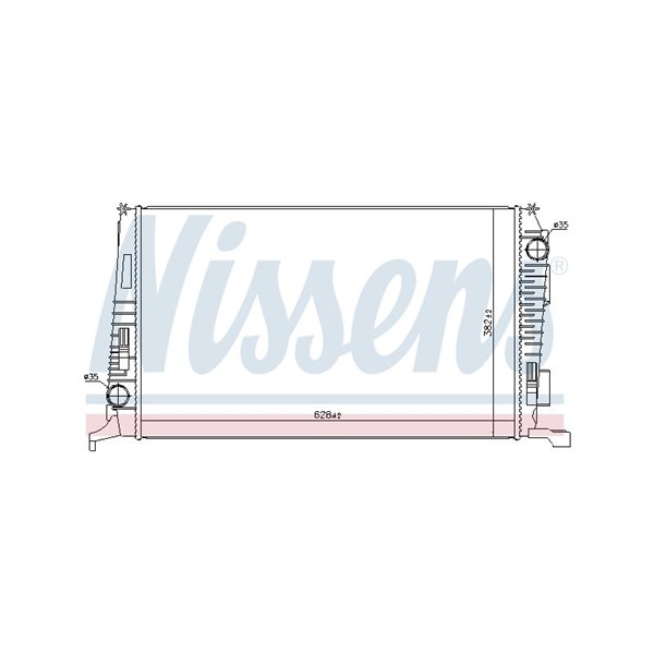 Kylare, motorkylning Nissens 637614 NISSENS