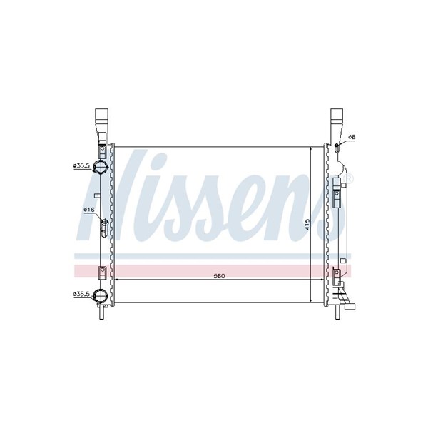 Kylare, motorkylning Nissens 637628 NISSENS