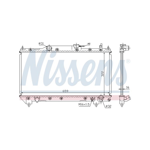 Kylare, motorkylning Nissens ** first fit ** 64783A NISSENS