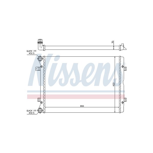 Kylare, motorkylning Nissens 65014 NISSENS