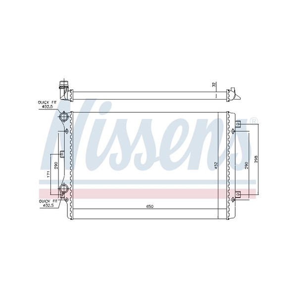 Kylare, motorkylning Nissens ** first fit ** 65279A NISSENS