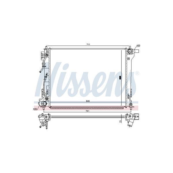 Kylare, motorkylning Nissens 666233 NISSENS Kylare, motorkylning Nissens 666233 NISSENS