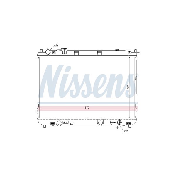 Kylare, motorkylning Nissens 66637 NISSENS Kylare, motorkylning Nissens 66637 NISSENS