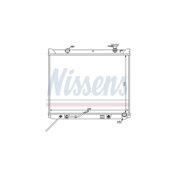 Kylare, motorkylning Nissens 66682 NISSENS
