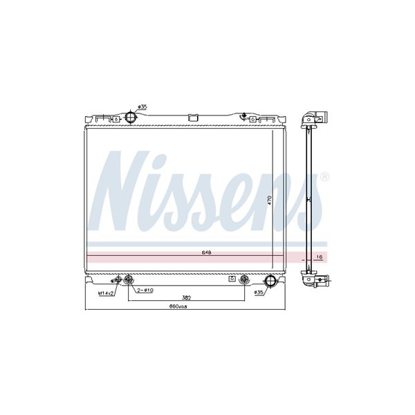 Kylare, motorkylning Nissens 66777 NISSENS Kylare, motorkylning Nissens 66777 NISSENS