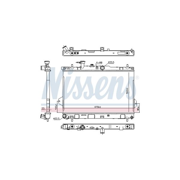 Kylare, motorkylning Nissens 67481 NISSENS