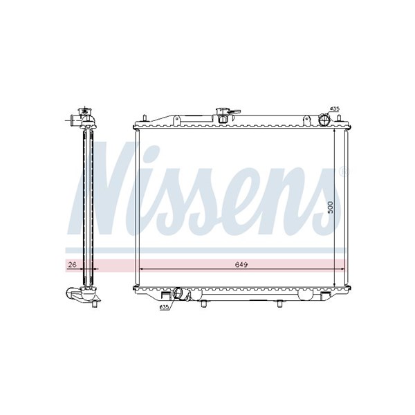 Kylare, motorkylning Nissens ** first fit ** 68706A NISSENS Kylare, motorkylning Nissens ** first fit ** 68706A NISSENS