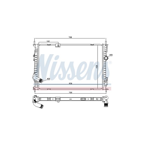 Kylare, motorkylning Nissens 68733 NISSENS