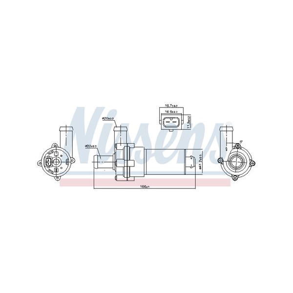 Vattenpump 12V Nissens 831051 NISSENS