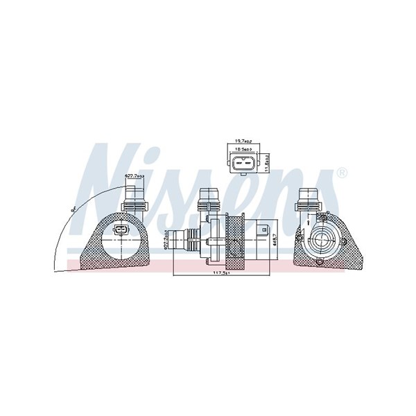 Vattenpump 12V Nissens ** first fit ** 831066 NISSENS Vattenpump 12V Nissens ** first fit ** 831066 NISSENS