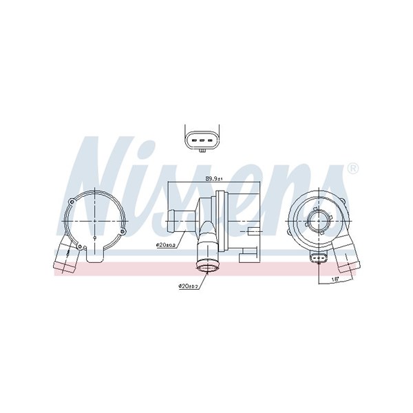 Vattenpump 12V, Bak, Ytter, Vänster Nissens 831070 NISSENS Vattenpump 12V, Bak, Ytter, Vänster Nissens 831070 NISSENS