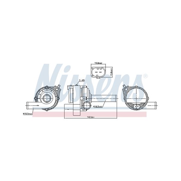 Vattenpump 12V Nissens ** first fit ** 831077 NISSENS