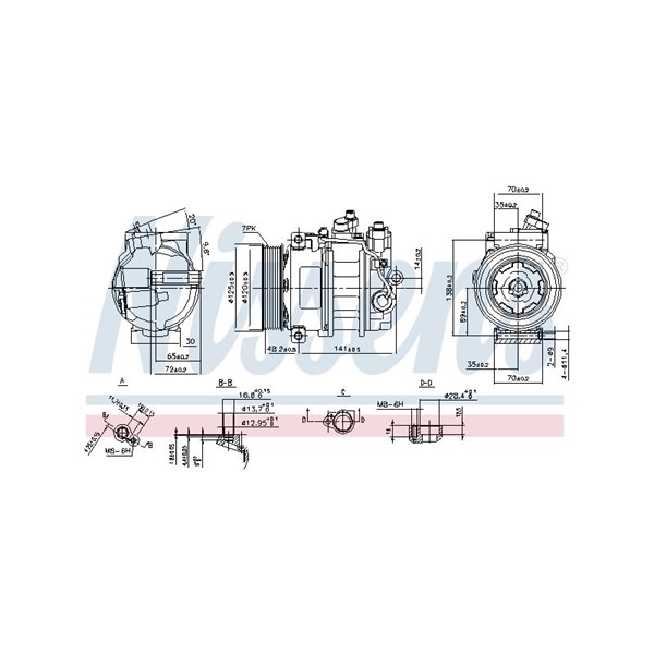 Kompressor, klimatanläggning 12V Nissens ** first fit ** 890140 NISSENS Kompressor, klimatanläggning 12V Nissens ** first fit ** 890140 NISSENS