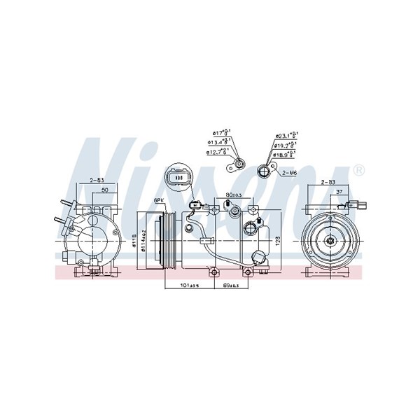 Kompressor, klimatanläggning 12V Nissens ** first fit ** 890174 NISSENS