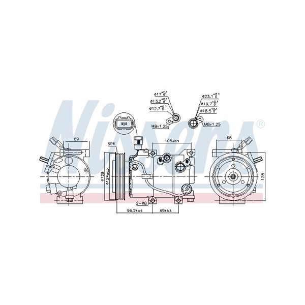 Kompressor, klimatanläggning 12V Nissens ** first fit ** 890235 NISSENS Kompressor, klimatanläggning 12V Nissens ** first fit ** 890235 NISSENS