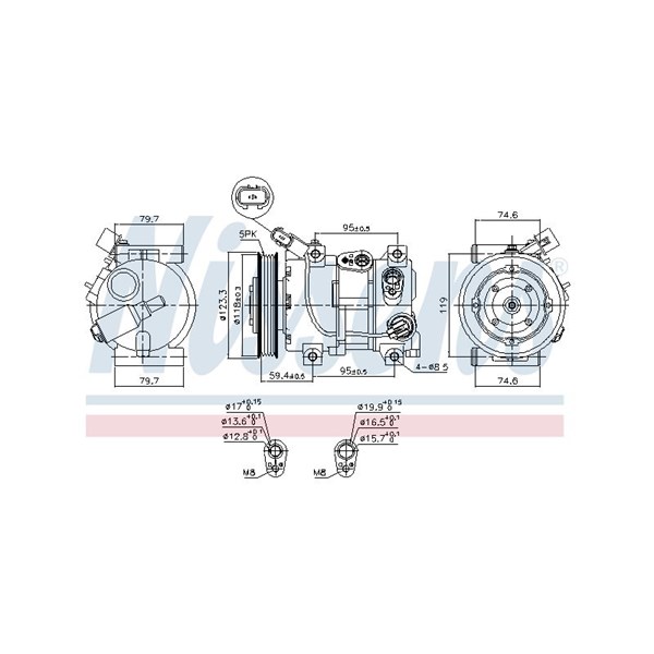 Kompressor, klimatanläggning 12V Nissens ** first fit ** 890652 NISSENS Kompressor, klimatanläggning 12V Nissens ** first fit ** 890652 NISSENS