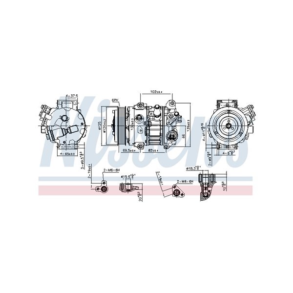 Kompressor, klimatanläggning 12V Nissens ** first fit ** 890803 NISSENS