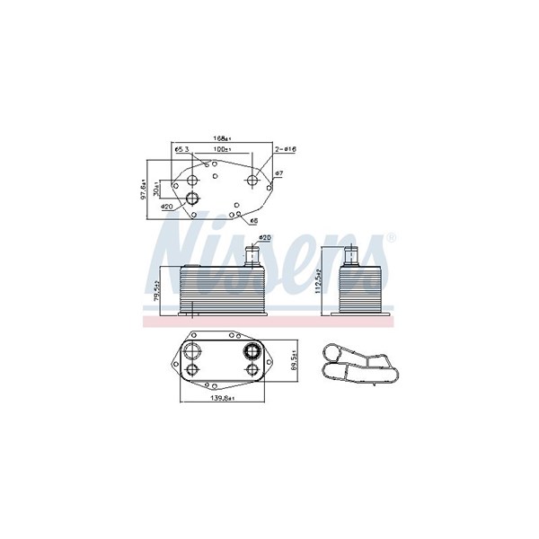 Oljekylare, motor Nissens ** first fit ** 90786 NISSENS Oljekylare, motor Nissens ** first fit ** 90786 NISSENS