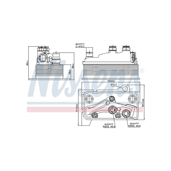 Oljekylare, automatisk transmission Nissens 90859 NISSENS Oljekylare, automatisk transmission Nissens 90859 NISSENS