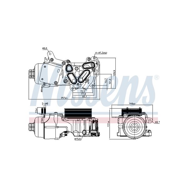Oljekylare, motor Nissens ** first fit ** 91124 NISSENS