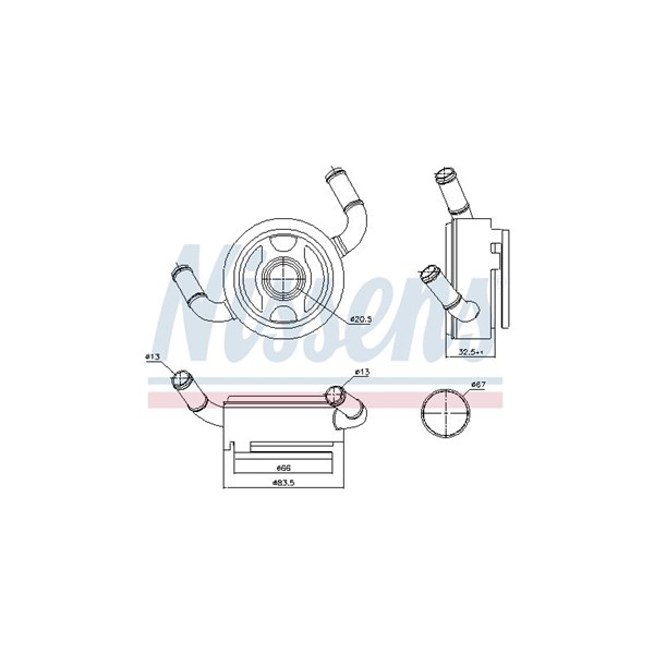 Oljekylare, motor Nissens ** first fit ** 91191 NISSENS