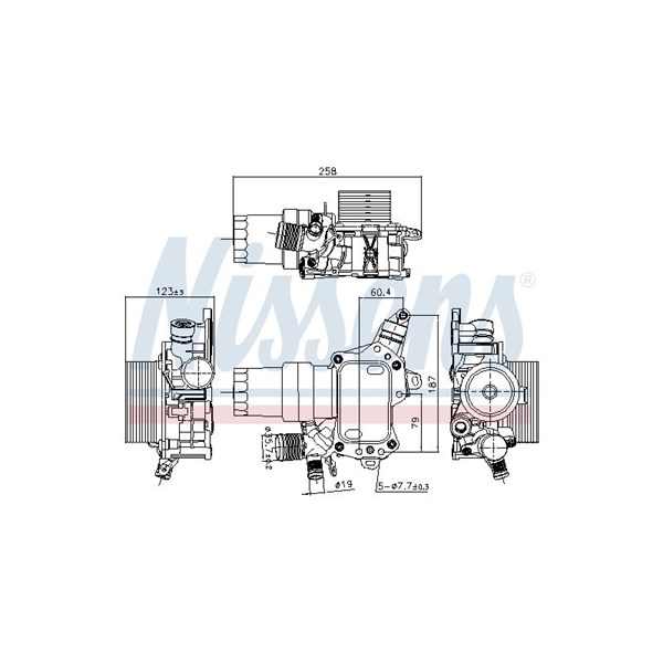Oljekylare, motor Nissens ** first fit ** 91194 NISSENS