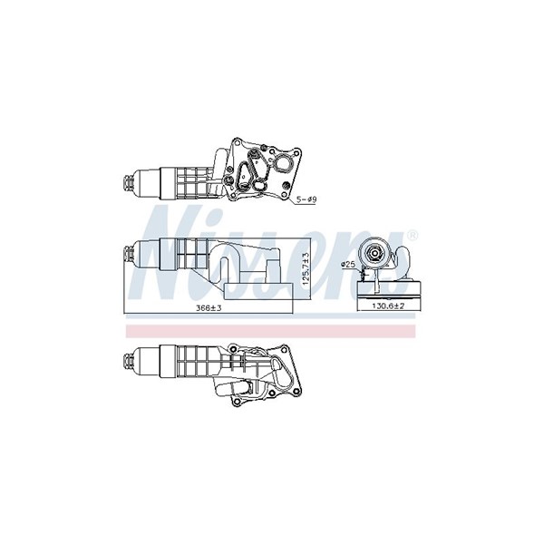 Oljekylare, motor Nissens ** first fit ** 91197 NISSENS