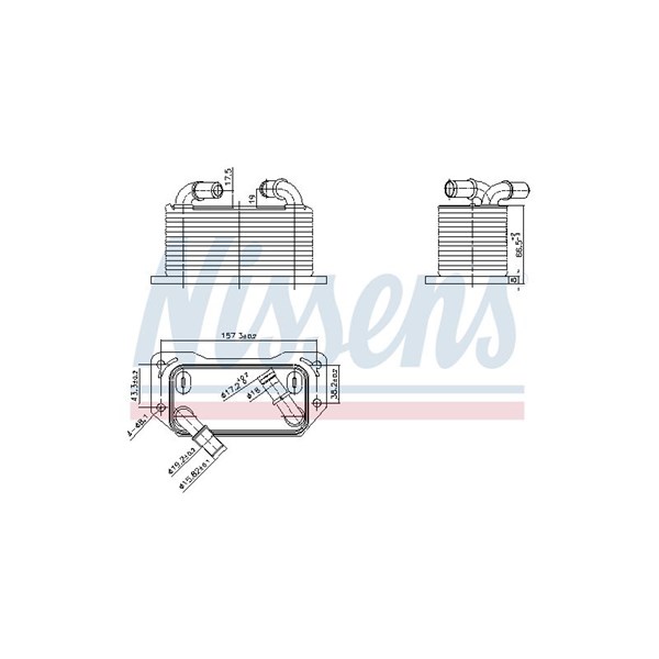 Oljekylare, motor Nissens 91237 NISSENS