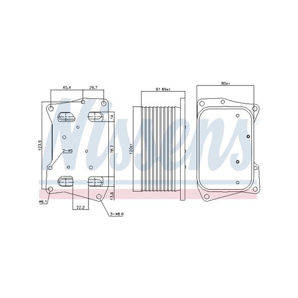 Oljekylare, motor Nissens 91274 NISSENS Oljekylare, motor Nissens 91274 NISSENS