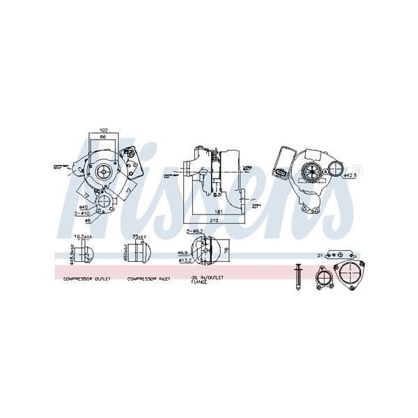 Turbo Nissens ** first fit ** 93115 NISSENS