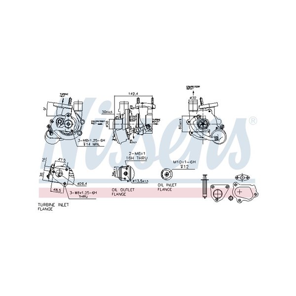 Turbo Nissens ** first fit ** 93134 NISSENS
