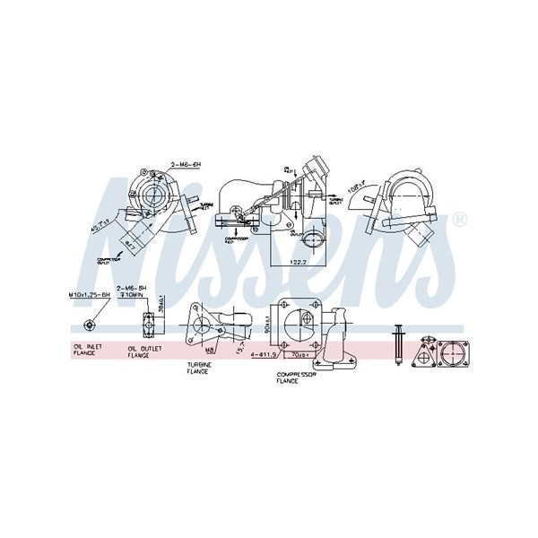 Turbo Nissens ** first fit ** 93251 NISSENS Turbo Nissens ** first fit ** 93251 NISSENS