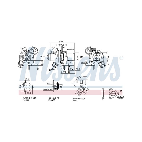 Turbo Nissens ** first fit ** 93444 NISSENS Turbo Nissens ** first fit ** 93444 NISSENS