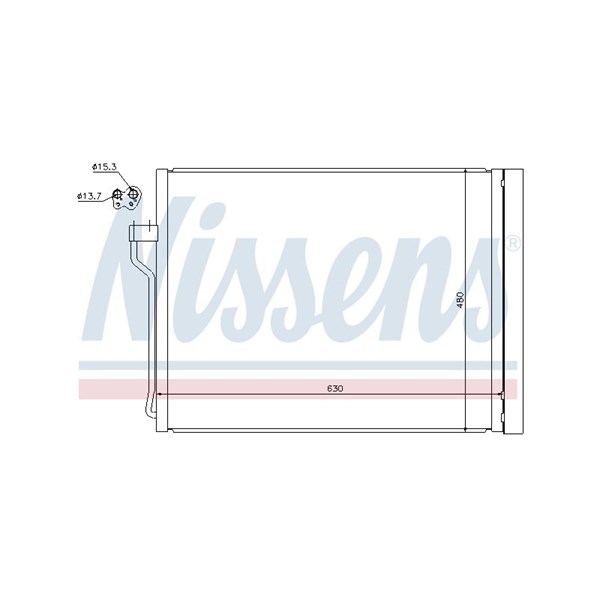 Kondensor, klimatanläggning Nissens ** first fit ** 940288 NISSENS