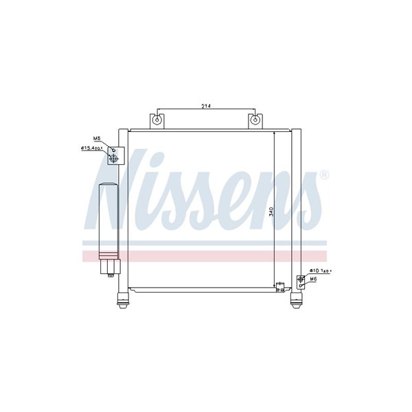 Kondensor, klimatanläggning Nissens 940302 NISSENS
