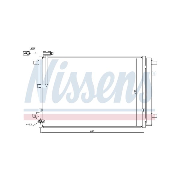 Kondensor, klimatanläggning Nissens ** first fit ** 940329 NISSENS