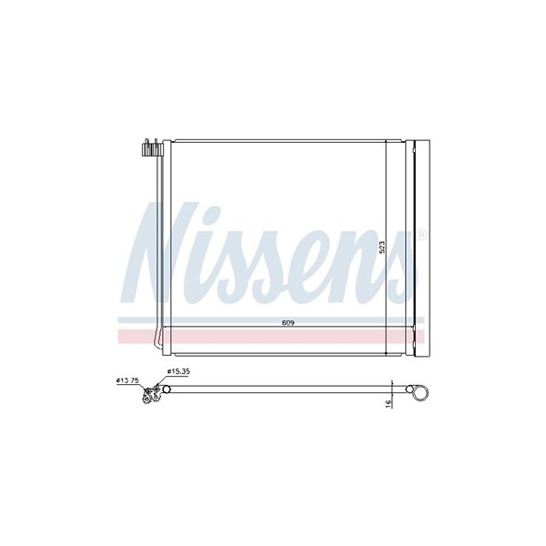 Kondensor, klimatanläggning Nissens ** first fit ** 940339 NISSENS