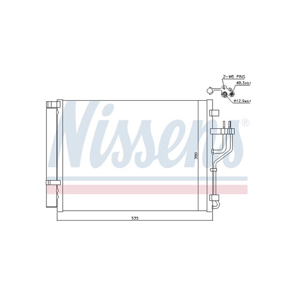Kondensor, klimatanläggning Nissens ** first fit ** 940353 NISSENS