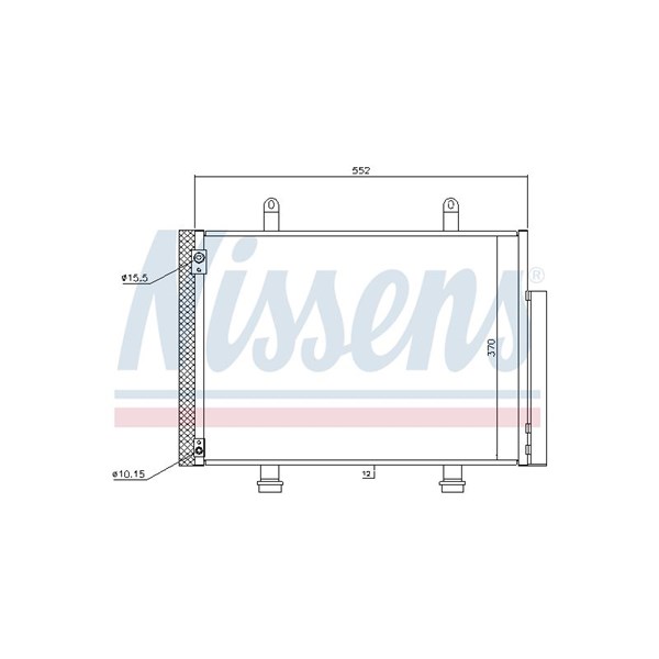Kondensor, klimatanläggning Nissens ** first fit ** 940356 NISSENS