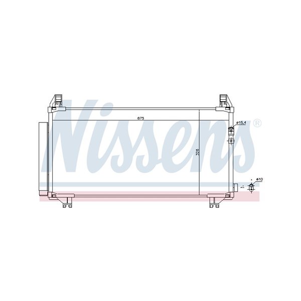 Kondensor, klimatanläggning Nissens 940369 NISSENS