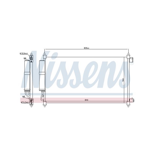 Kondensor, klimatanläggning Nissens 940382 NISSENS Kondensor, klimatanläggning Nissens 940382 NISSENS