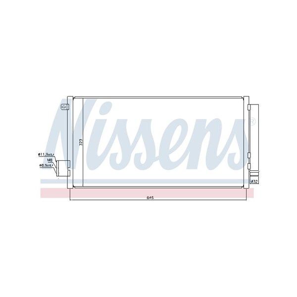 Kondensor, klimatanläggning Nissens ** first fit ** 940395 NISSENS