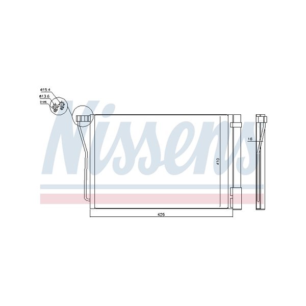 Kondensor, klimatanläggning Nissens 940418 NISSENS