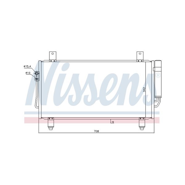 Kondensor, klimatanläggning Nissens ** first fit ** 940435 NISSENS