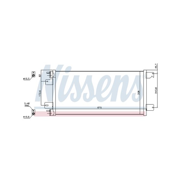 Kondensor, klimatanläggning Nissens 940701 NISSENS