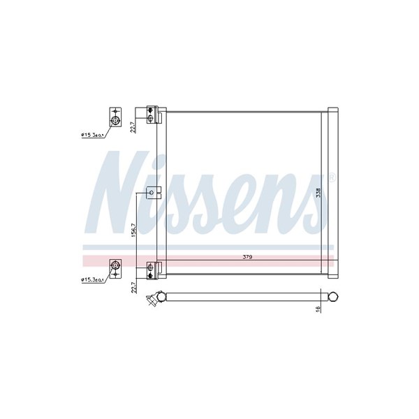 Kondensor, klimatanläggning Nissens 940703 NISSENS Kondensor, klimatanläggning Nissens 940703 NISSENS